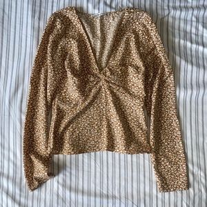 Abercrombie Long Sleeve Twist Front